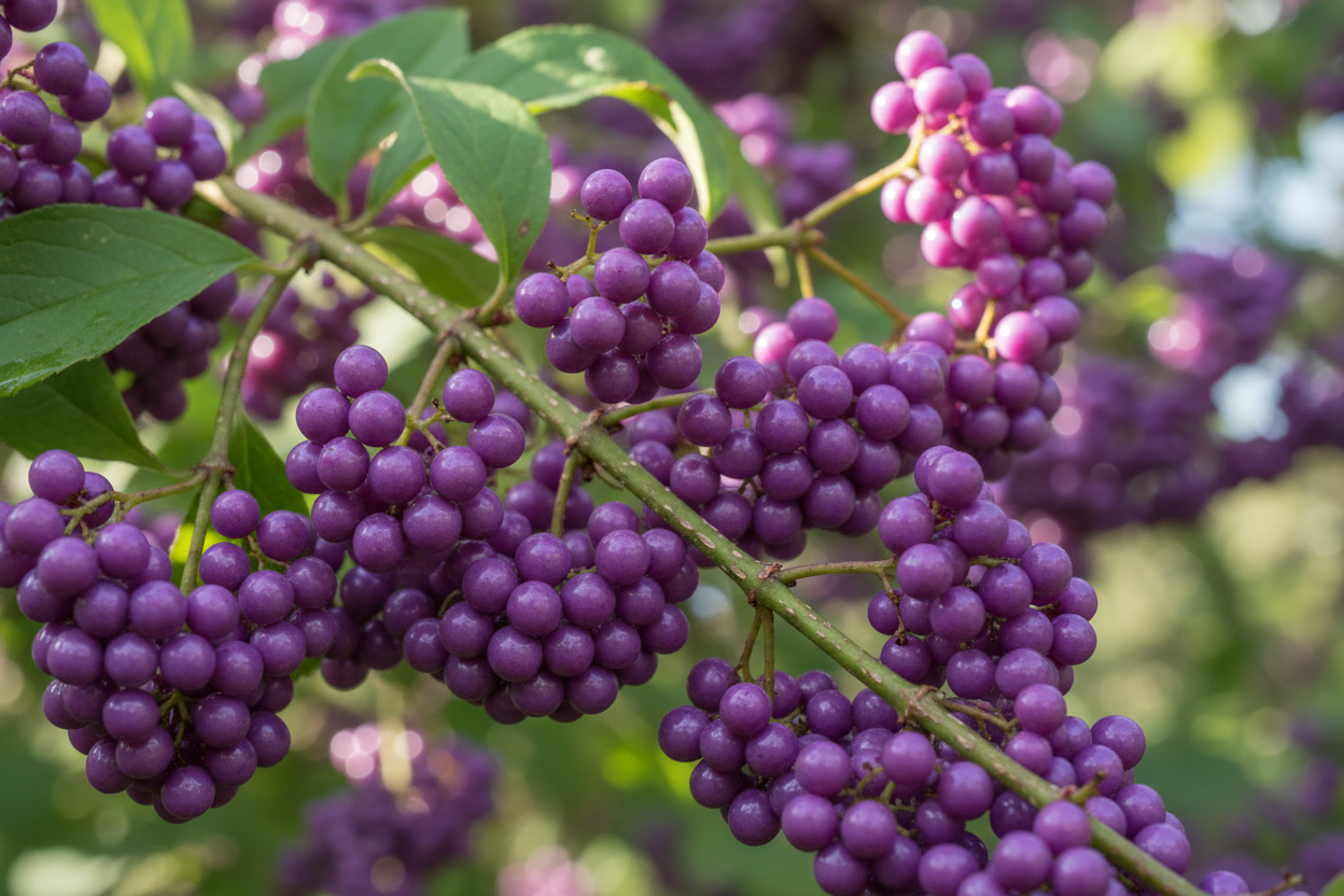 Chinesische Schönfrucht Profusion - Beerendetail